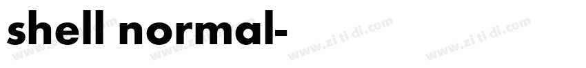 shell normal字体转换
